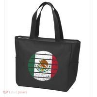 Distressed Flag Of Mexico Circle Tote Bag thumb 3