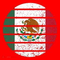 Distressed Flag Of Mexico Circle Santa Hat thumb 1