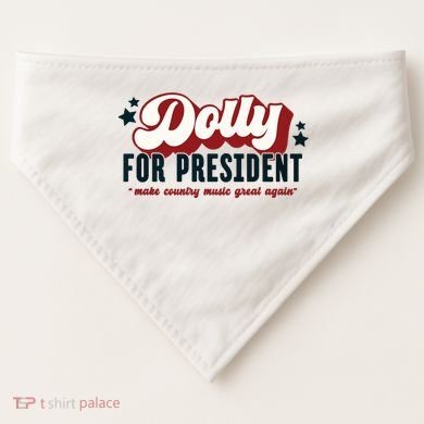 Dolly For President USA-Made Doggie Bandana