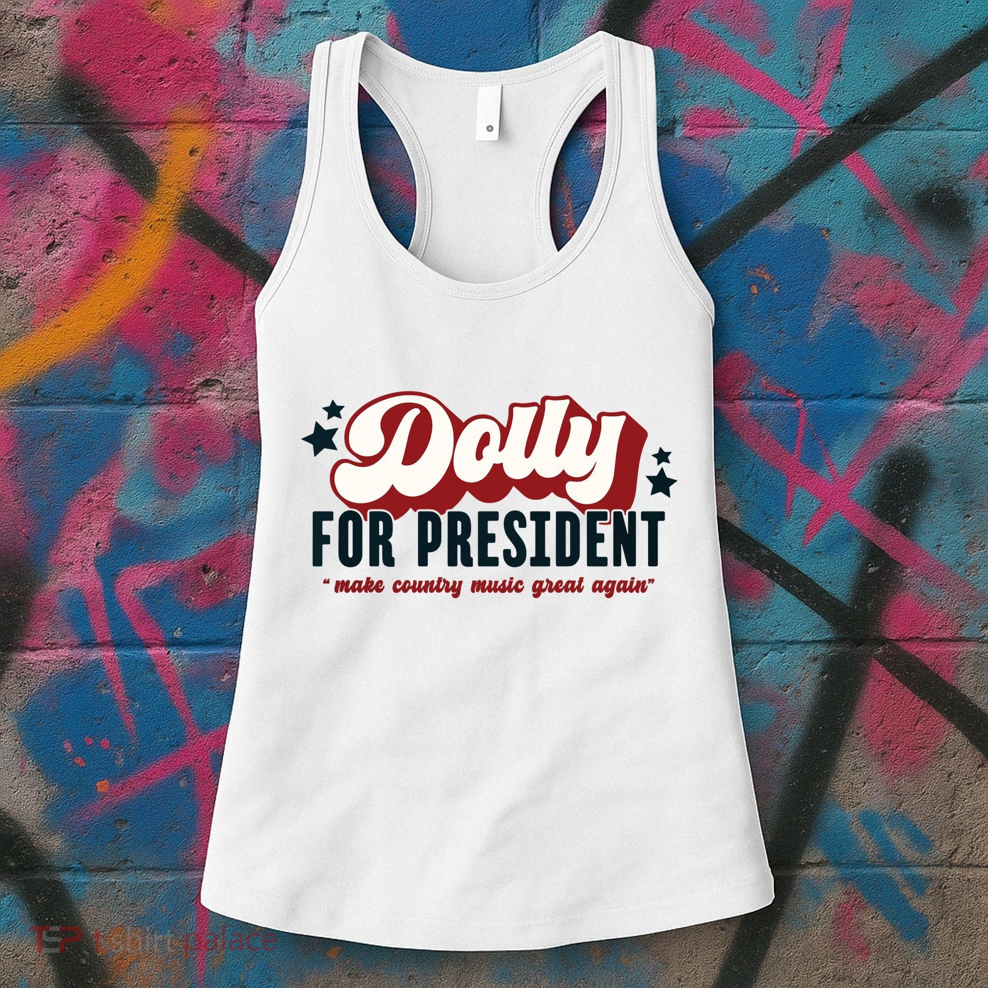 Dolly For President Women's Tank Top