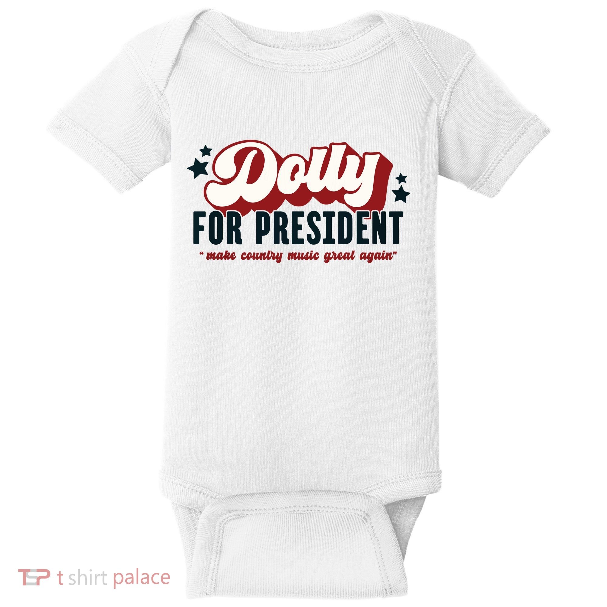 Dolly For President Baby Bodysuit