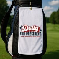Dolly For President Golf Towel thumb 2