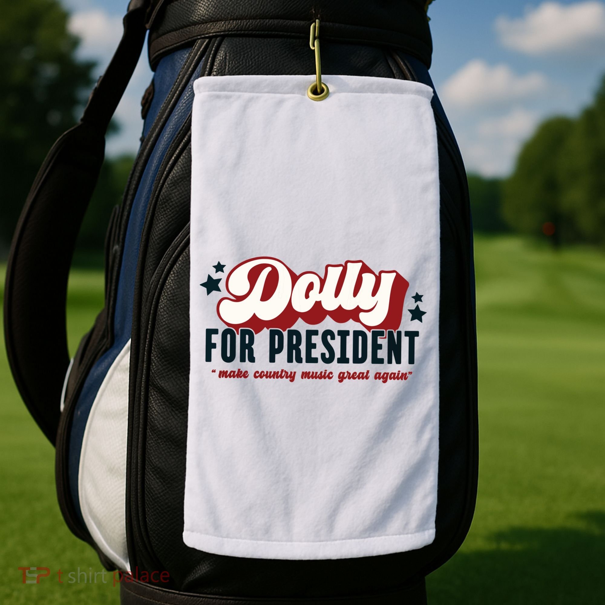 Dolly For President Golf Towel