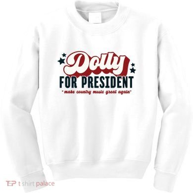 Dolly For President Kids Sweatshirt