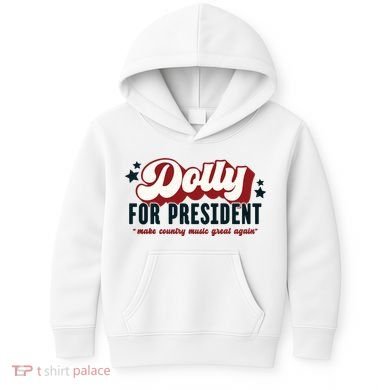 Dolly For President Kids Hoodie
