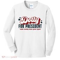 Dolly For President Kids Long Sleeve Shirt thumb 0