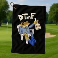 Dtmf Frog Puerto Rico Golf Towel thumb 1