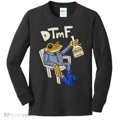 Dtmf Frog Puerto Rico Kids Long Sleeve Shirt