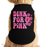 Dink For P.I.N.K. Breast Cancer Awareness Pickleball Doggie Tank thumb 0