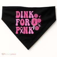 Dink For P.I.N.K. Breast Cancer Awareness Pickleball USA-Made Doggie Bandana thumb 0
