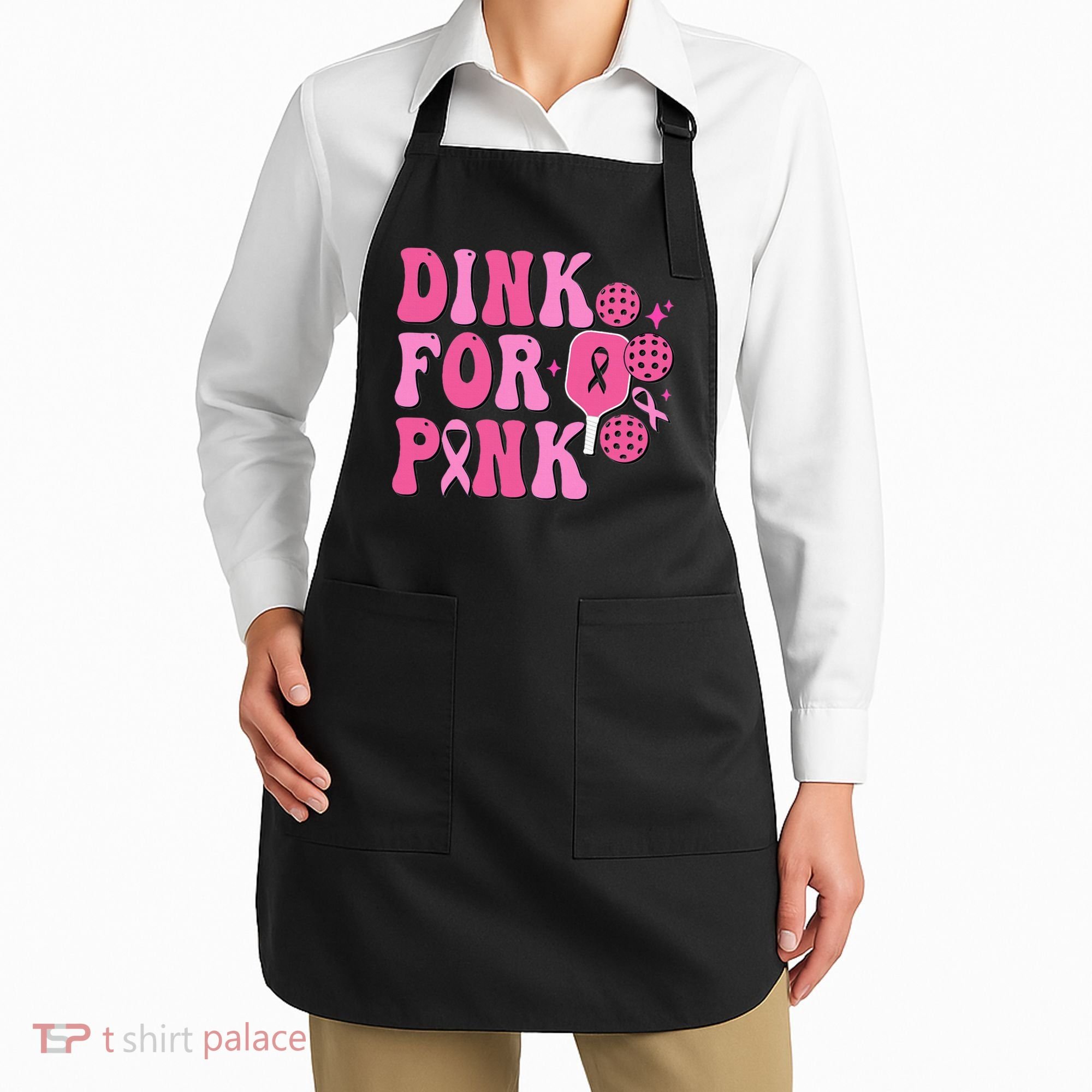 Dink For P.I.N.K. Breast Cancer Awareness Pickleball Apron