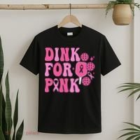 Dink For P.I.N.K. Breast Cancer Awareness Pickleball T-Shirt thumb 2