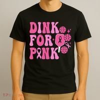 Dink For P.I.N.K. Breast Cancer Awareness Pickleball T-Shirt thumb 3