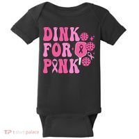 Dink For P.I.N.K. Breast Cancer Awareness Pickleball Baby Bodysuit thumb 0