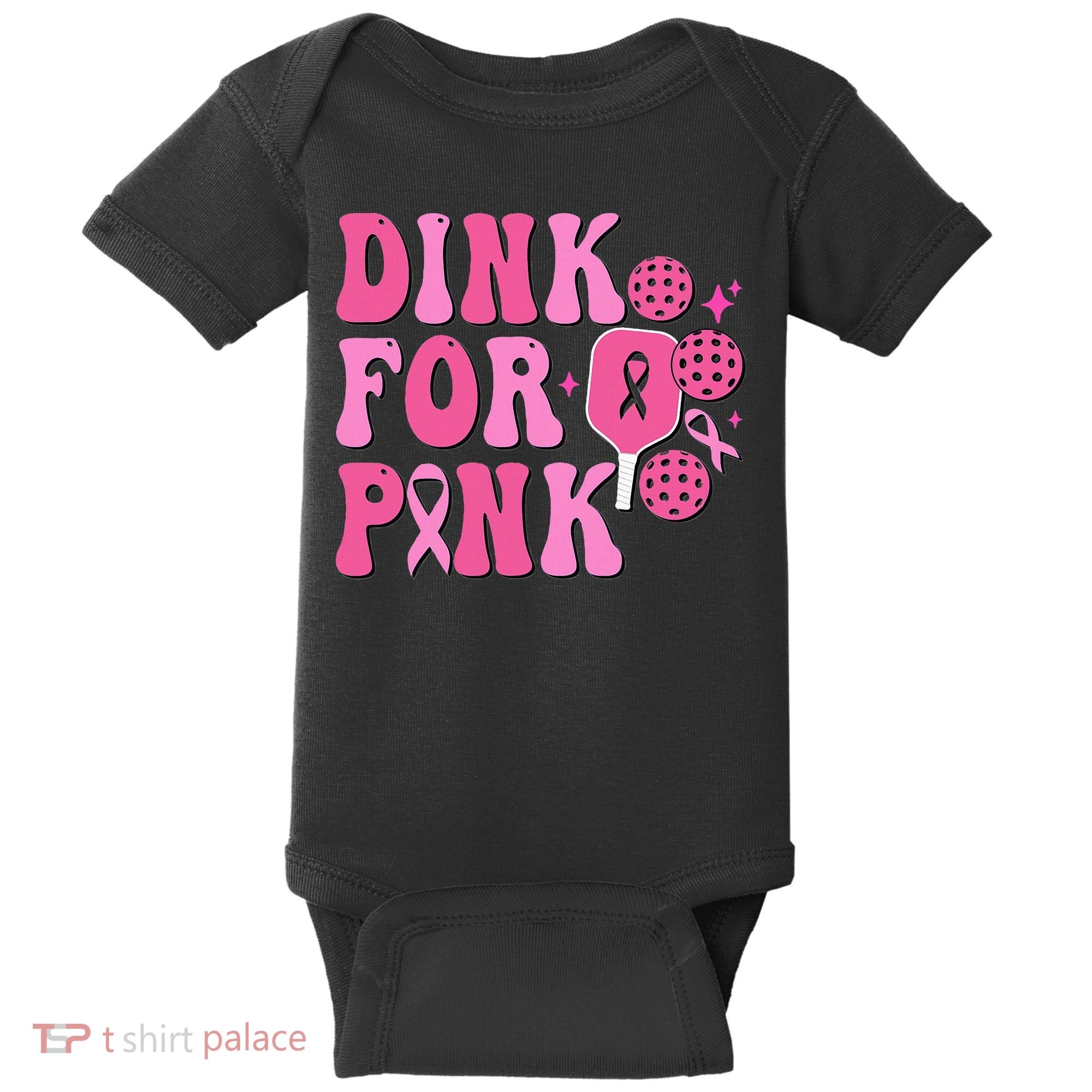Dink For P.I.N.K. Breast Cancer Awareness Pickleball Baby Bodysuit