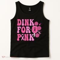 Dink For P.I.N.K. Breast Cancer Awareness Pickleball Tank Top thumb 2