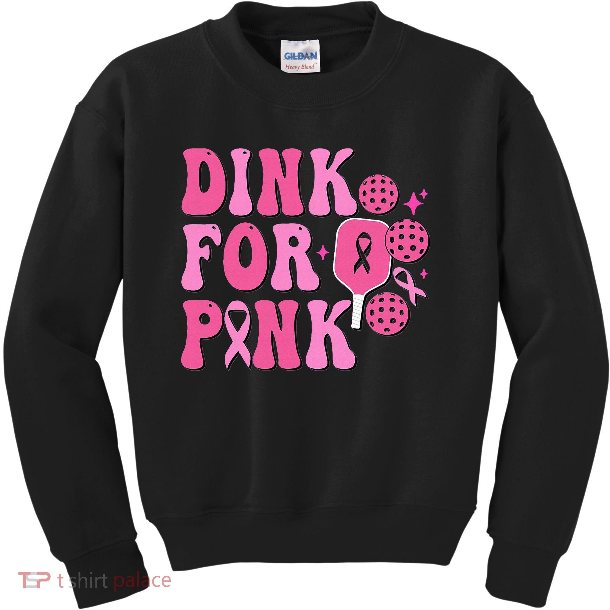 Dink For P.I.N.K. Breast Cancer Awareness Pickleball Kids Sweatshirt