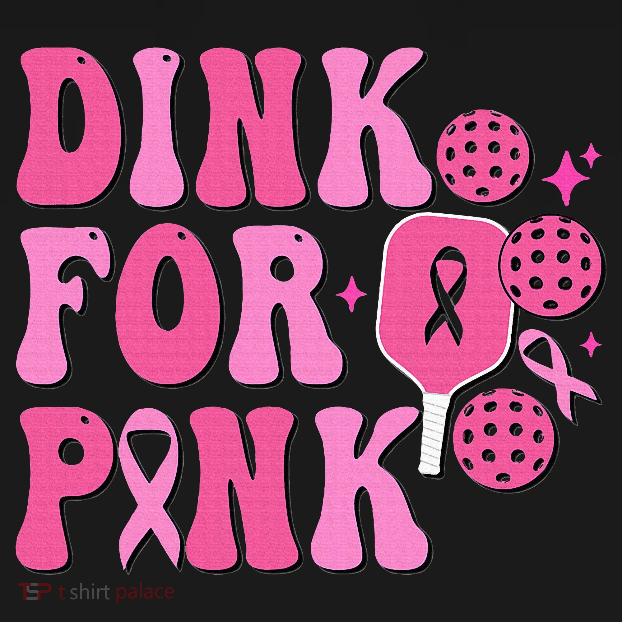Dink For P.I.N.K. Breast Cancer Awareness Pickleball Tote Bag