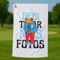 Dtmf Frog Puerto Rico Golf Towel thumb 1
