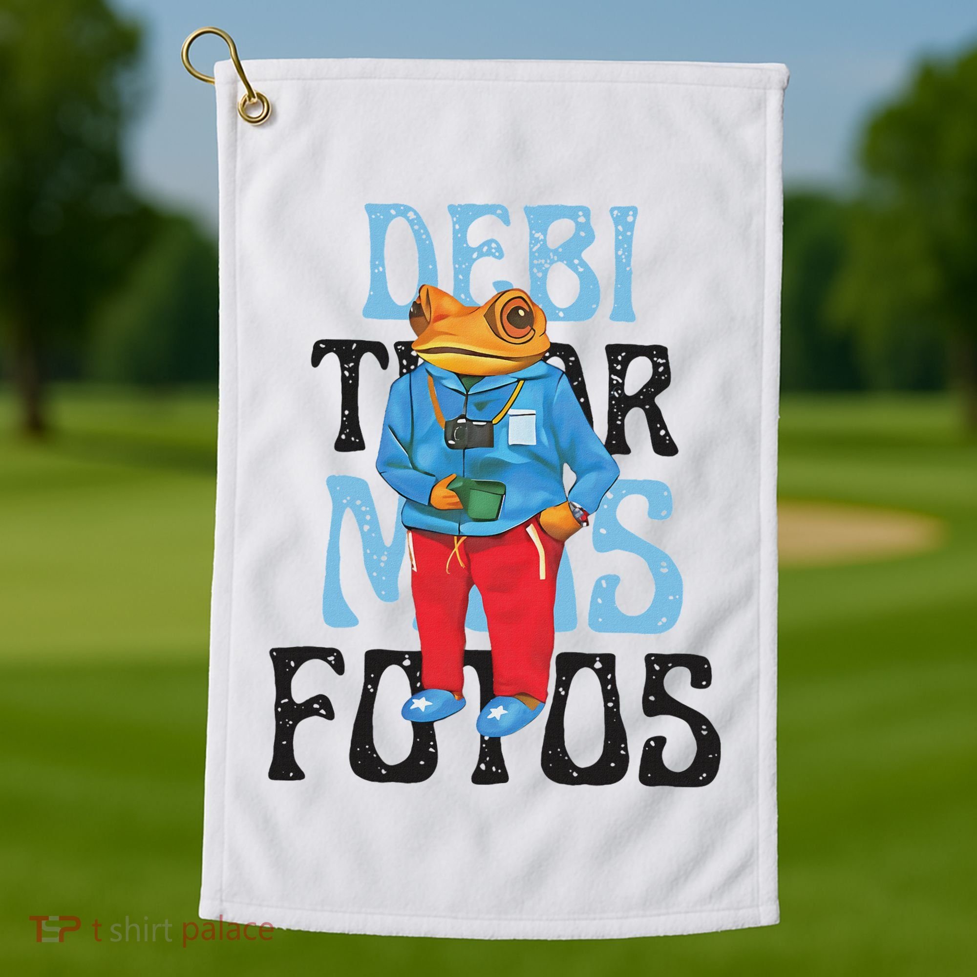 Dtmf Frog Puerto Rico Golf Towel