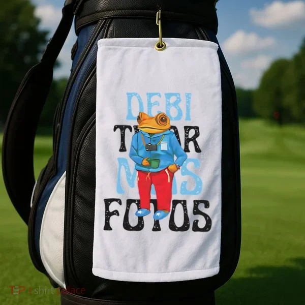Dtmf Frog Puerto Rico Golf Towel