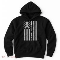 Disease Flag Parkinsons Awareness Ribbon Gray Hoodie thumb 0