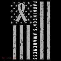 Disease Flag Parkinsons Awareness Ribbon Gray Women's Hoodie thumb 2