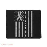 Disease Flag Parkinsons Awareness Ribbon Gray Mousepad thumb 0