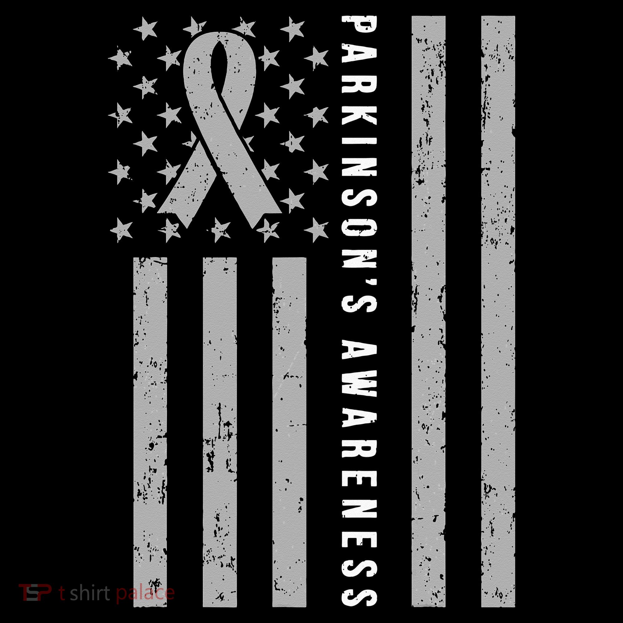 Disease Flag Parkinsons Awareness Ribbon Gray Women's Tank Top