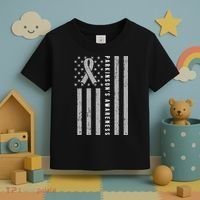 Disease Flag Parkinsons Awareness Ribbon Gray Toddler T-Shirt thumb 3