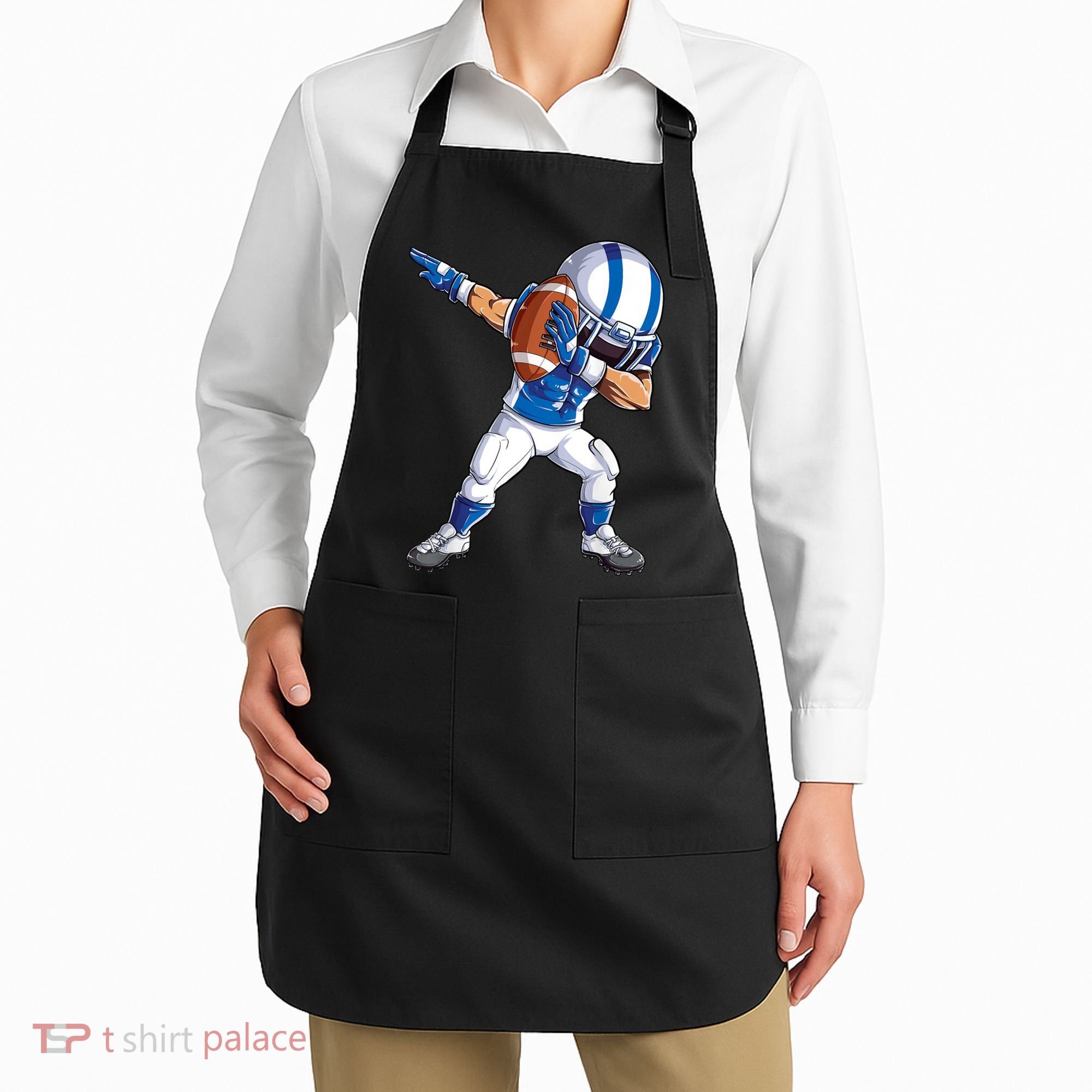 Dabbing Football Player Boys Men Sports Funny Dab Dance TShirt Apron