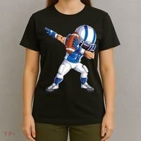 Dabbing Football Player Boys Men Sports Funny Dab Dance TShirt T-Shirt thumb 4