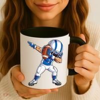 Dabbing Football Player Boys Men Sports Funny Dab Dance TShirt Coffee Mug thumb 3