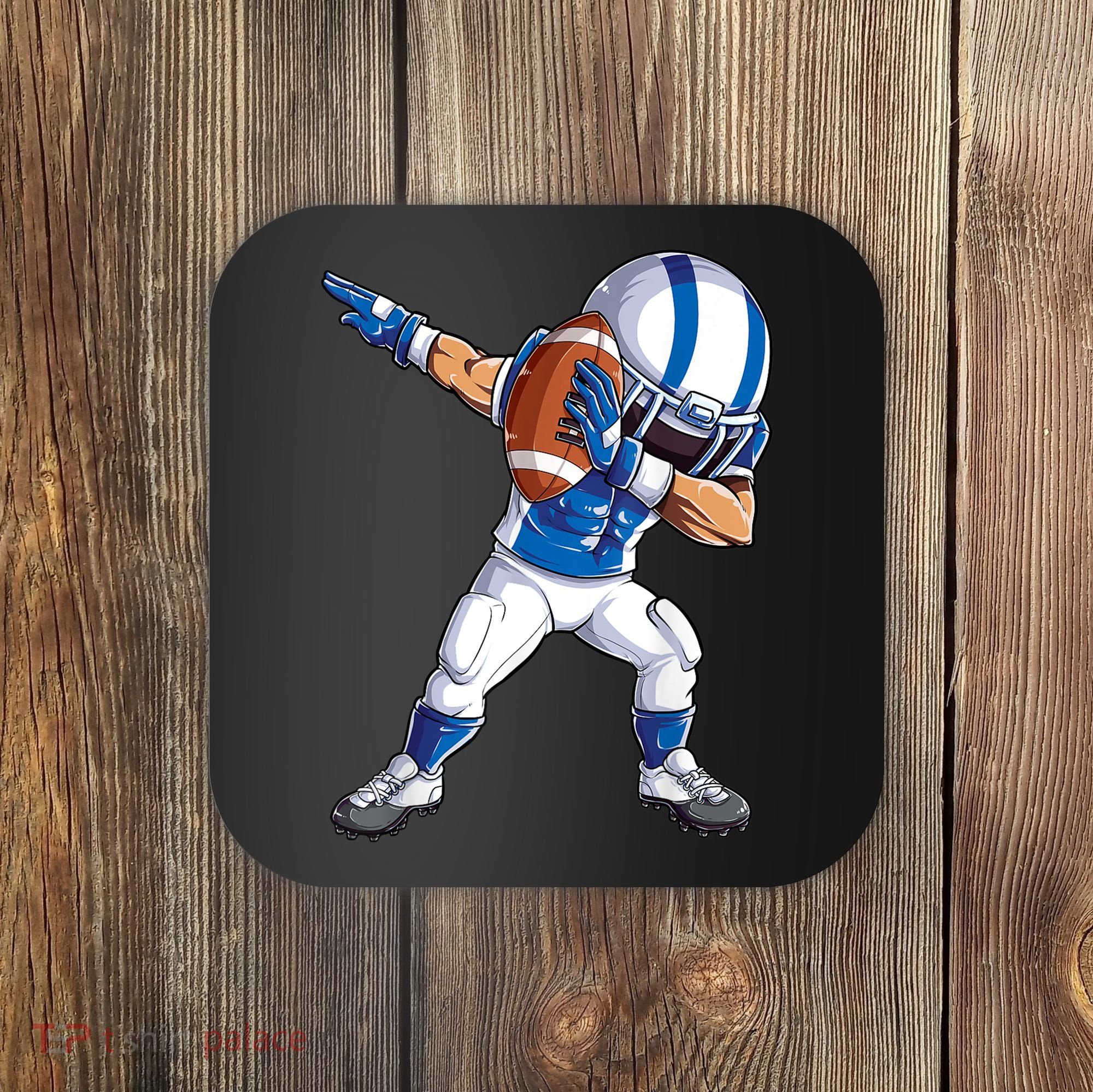 Dabbing Football Player Boys Men Sports Funny Dab Dance TShirt Coaster