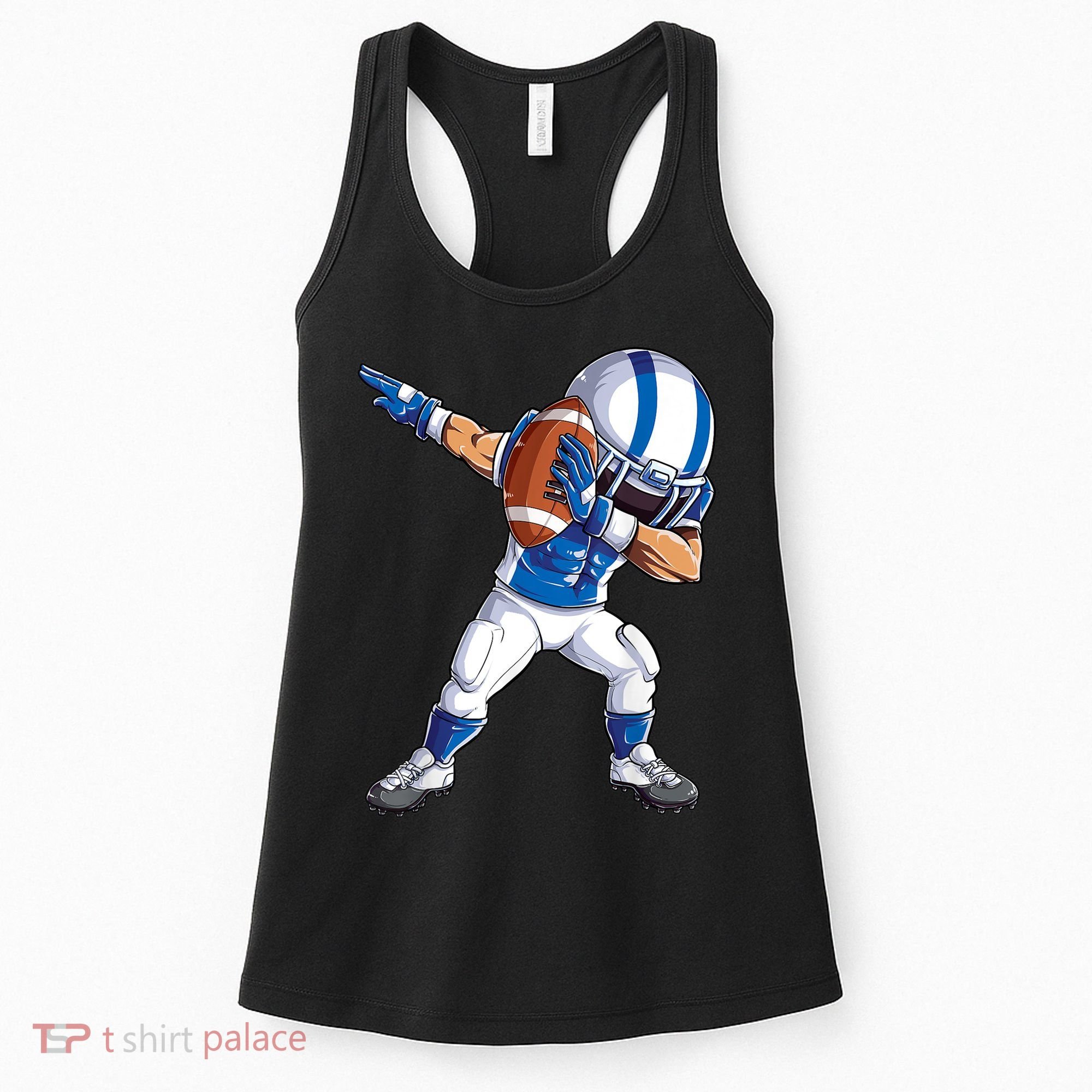 Dabbing Football Player Boys Men Sports Funny Dab Dance TShirt Women's Tank Top