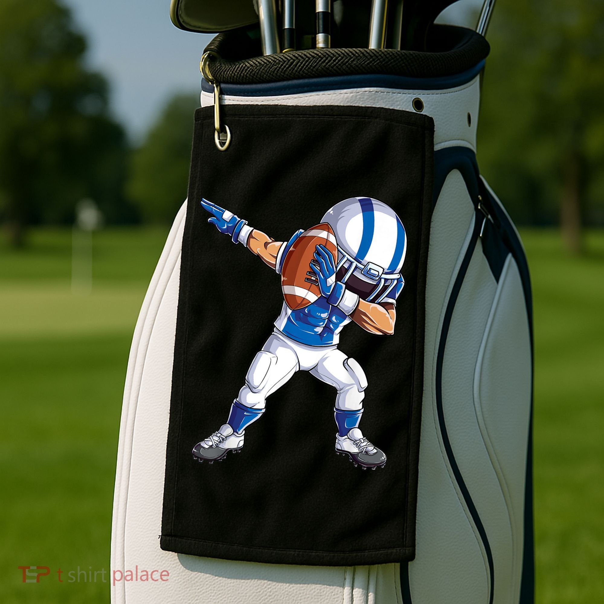 Dabbing Football Player Boys Men Sports Funny Dab Dance TShirt Golf Towel