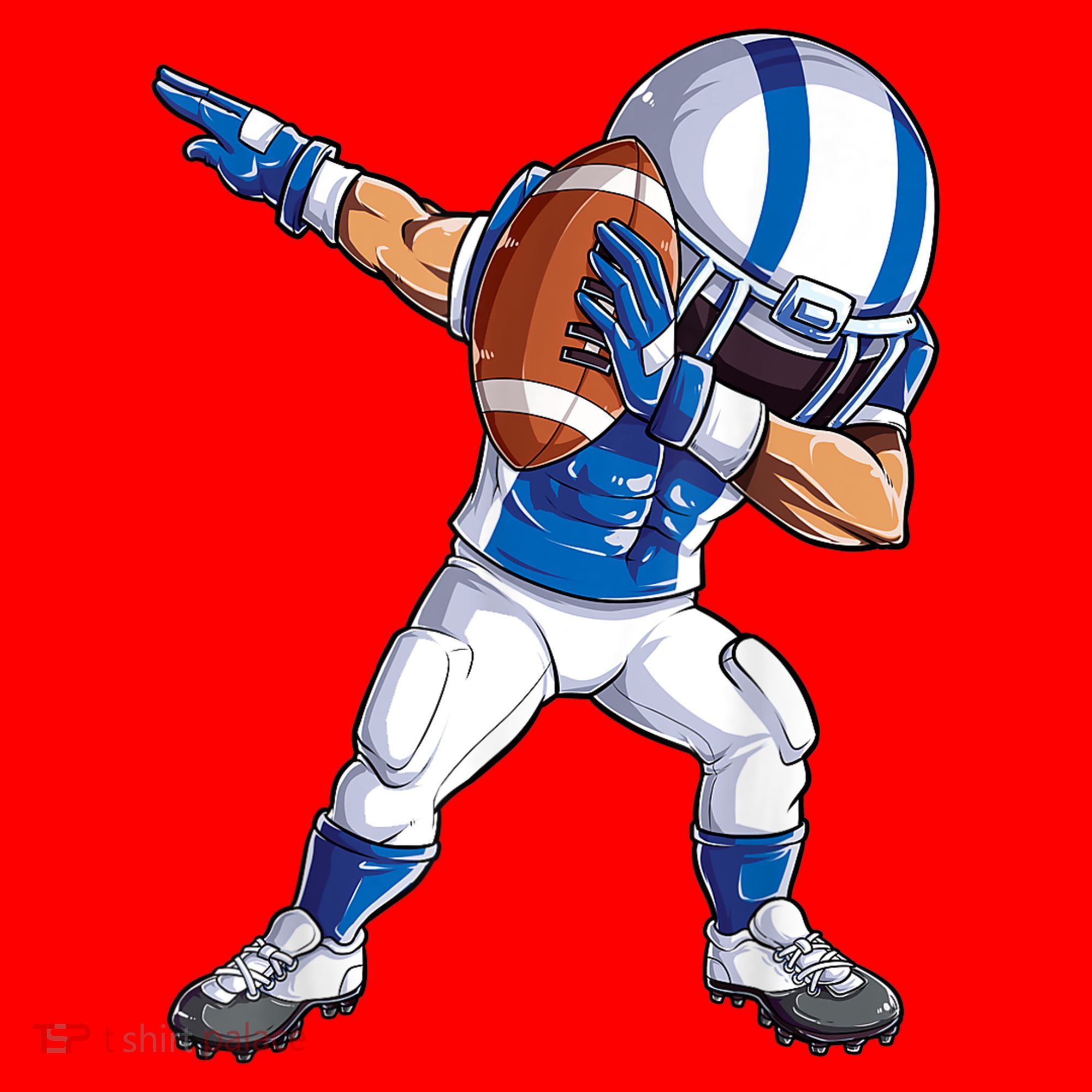 Dabbing Football Player Boys Men Sports Funny Dab Dance TShirt Santa Hat