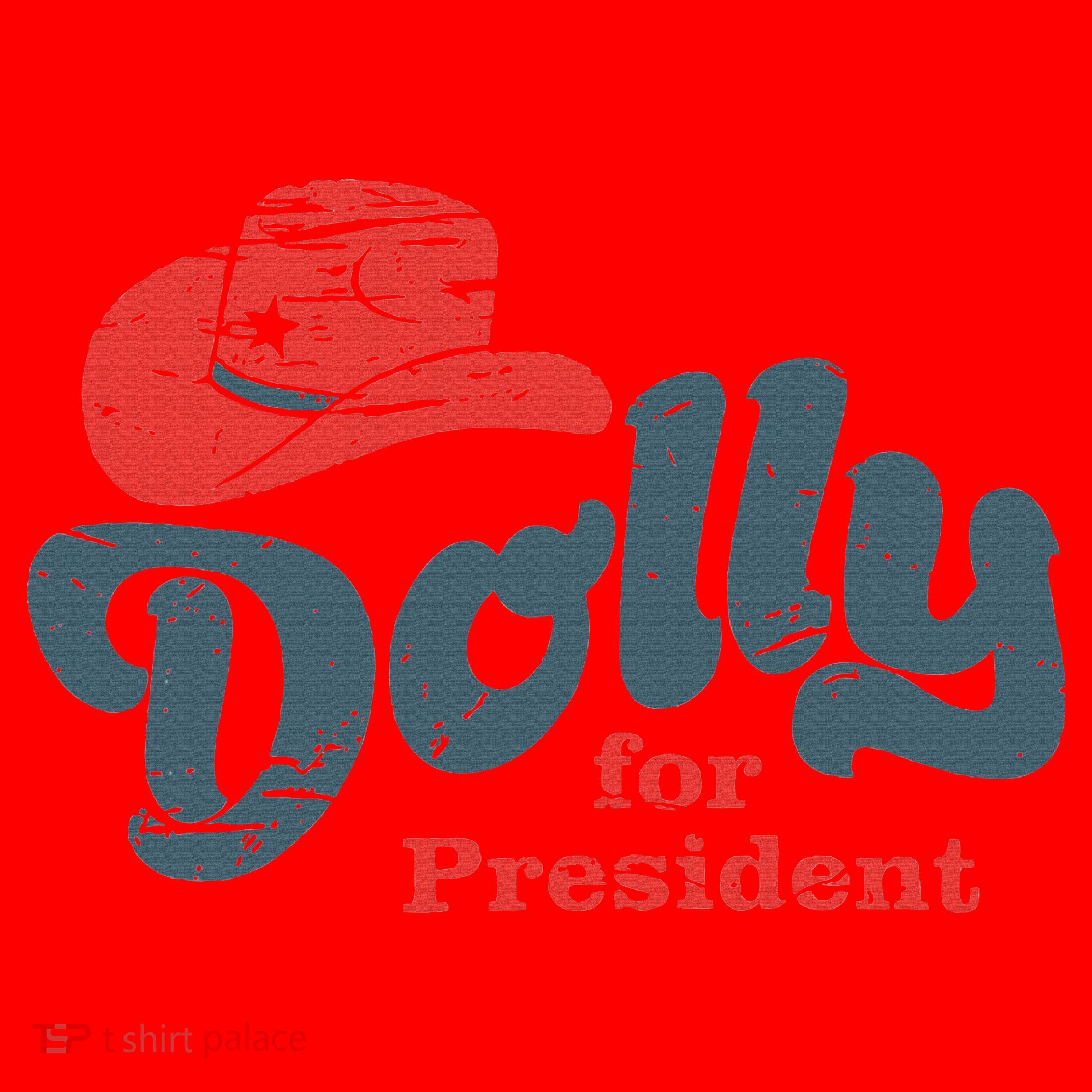 Dolly For President Santa Hat