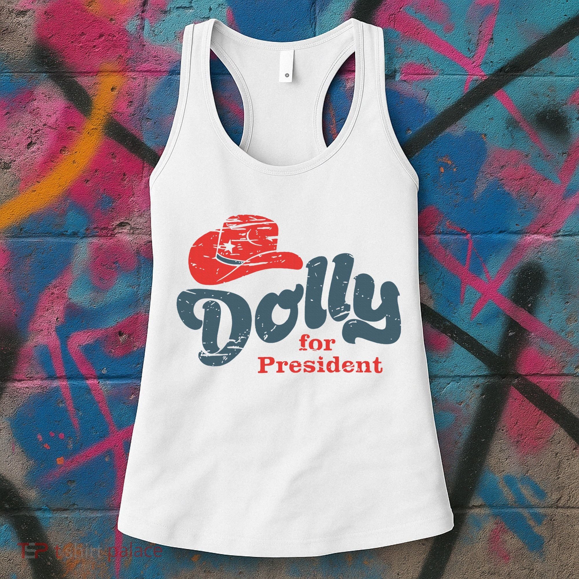 Dolly For President Women's Tank Top