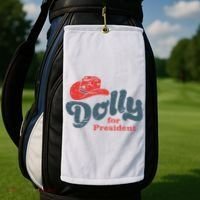 Dolly For President Golf Towel thumb 2