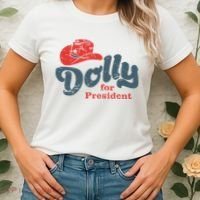 Dolly For President Women's T-Shirt thumb 2
