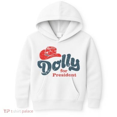 Dolly For President Kids Hoodie