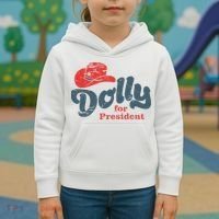 Dolly For President Kids Hoodie thumb 3