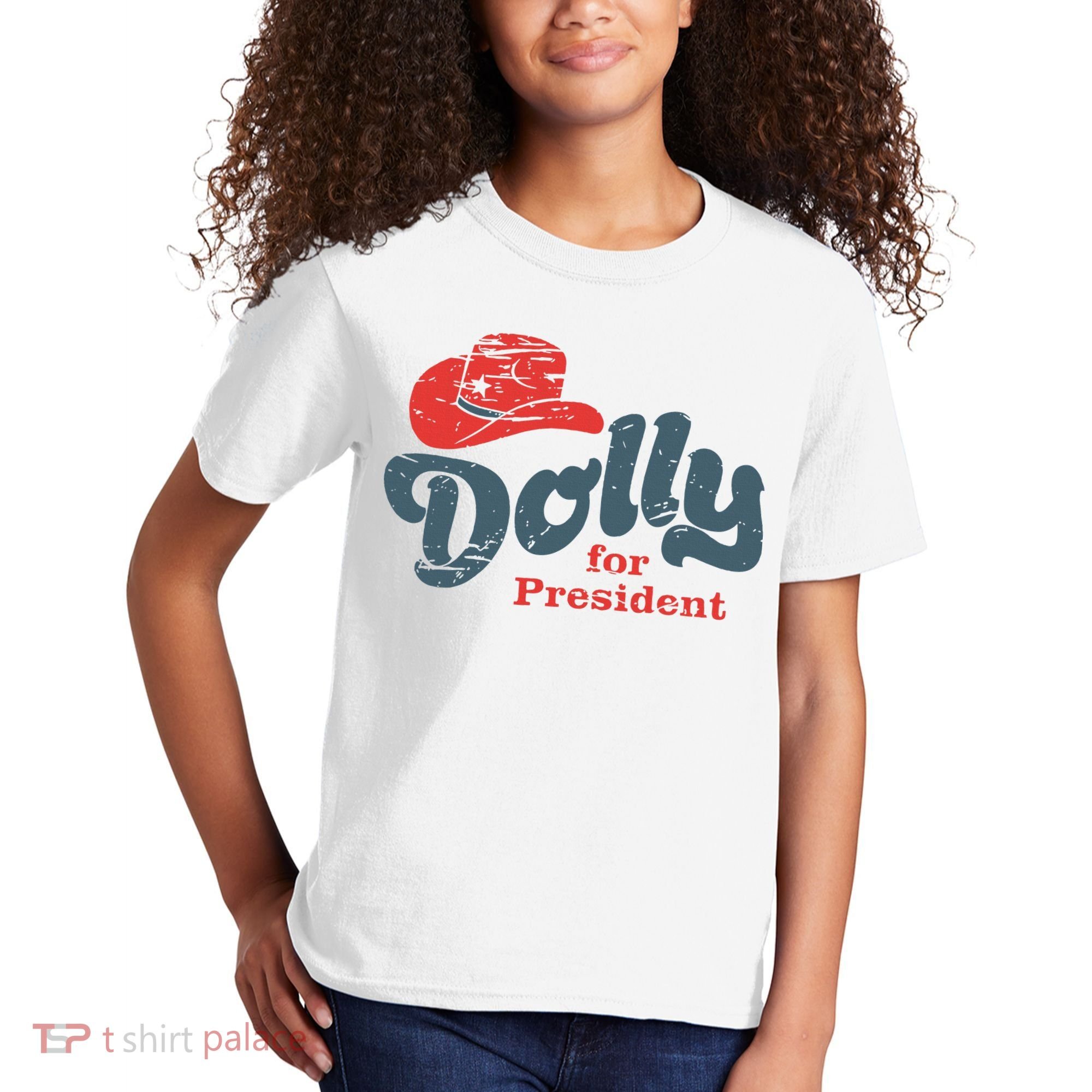 Dolly For President Kids T-Shirt