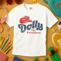 Dolly For President Kids T-Shirt thumb 3