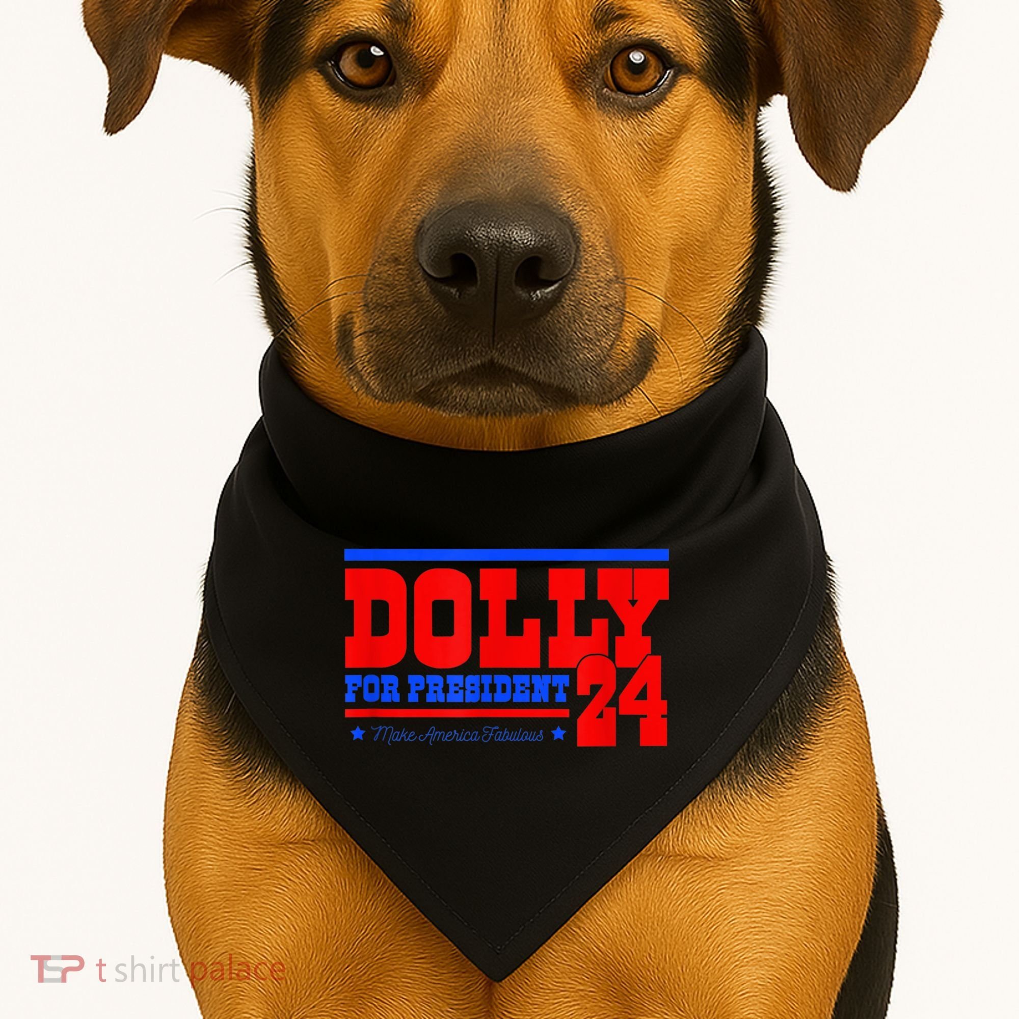 Dolly For President USA-Made Doggie Bandana