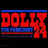 Dolly For President Ornament thumb 1