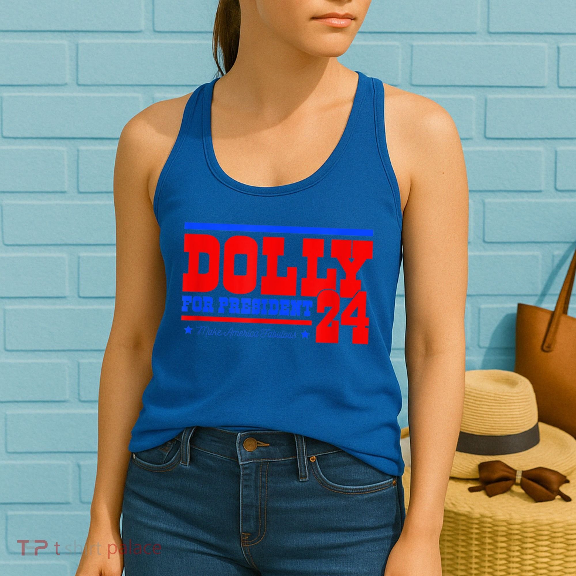 Dolly For President Women's Tank Top