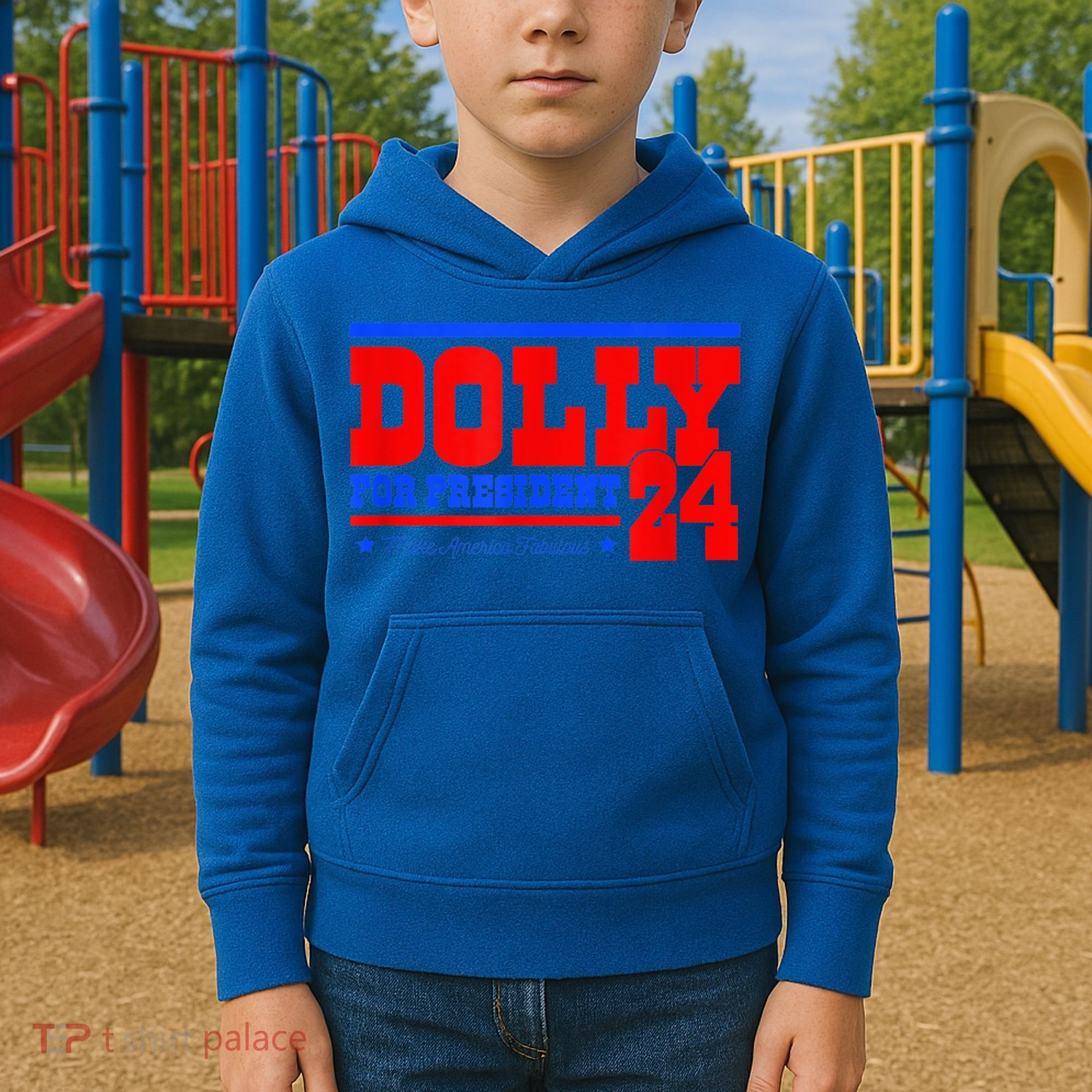 Dolly For President Kids Hoodie