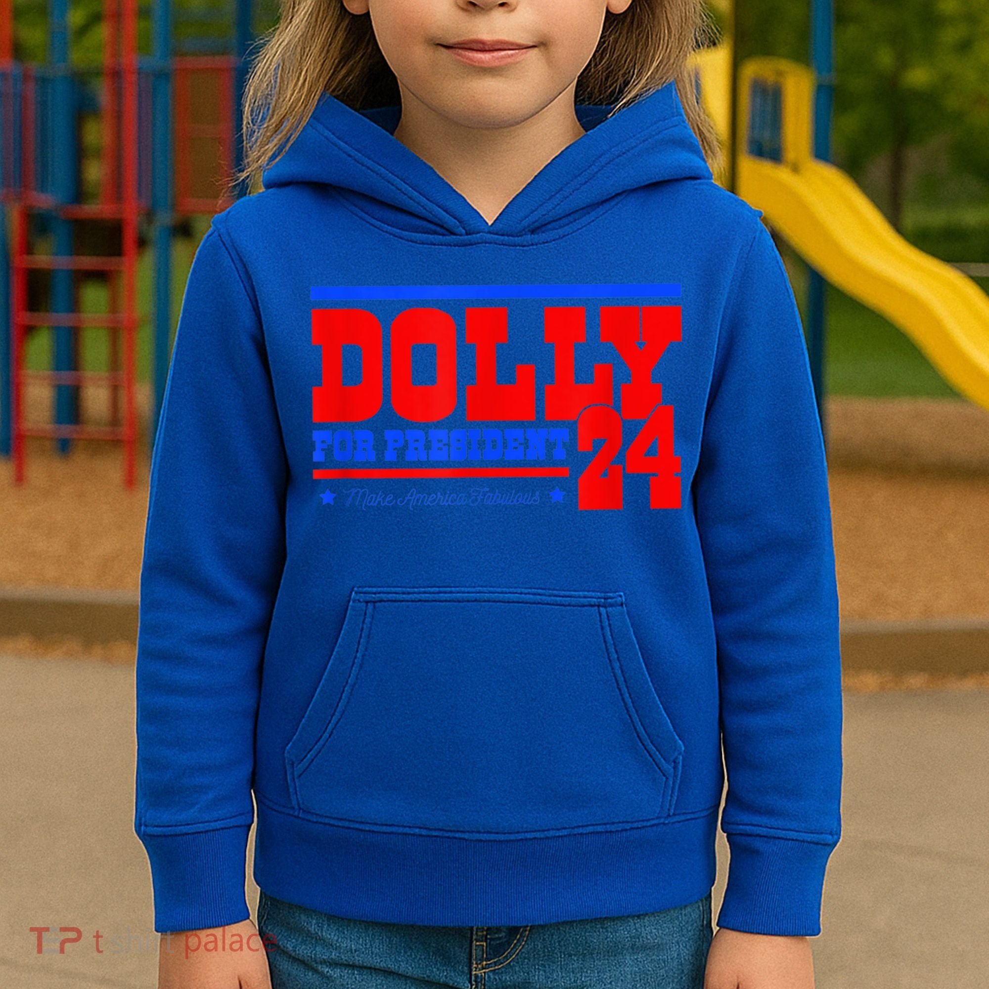 Dolly For President Kids Hoodie